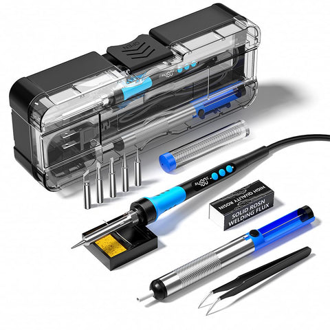 MEAKEST soldering iron kit setup for precise domestic repairs and projects.