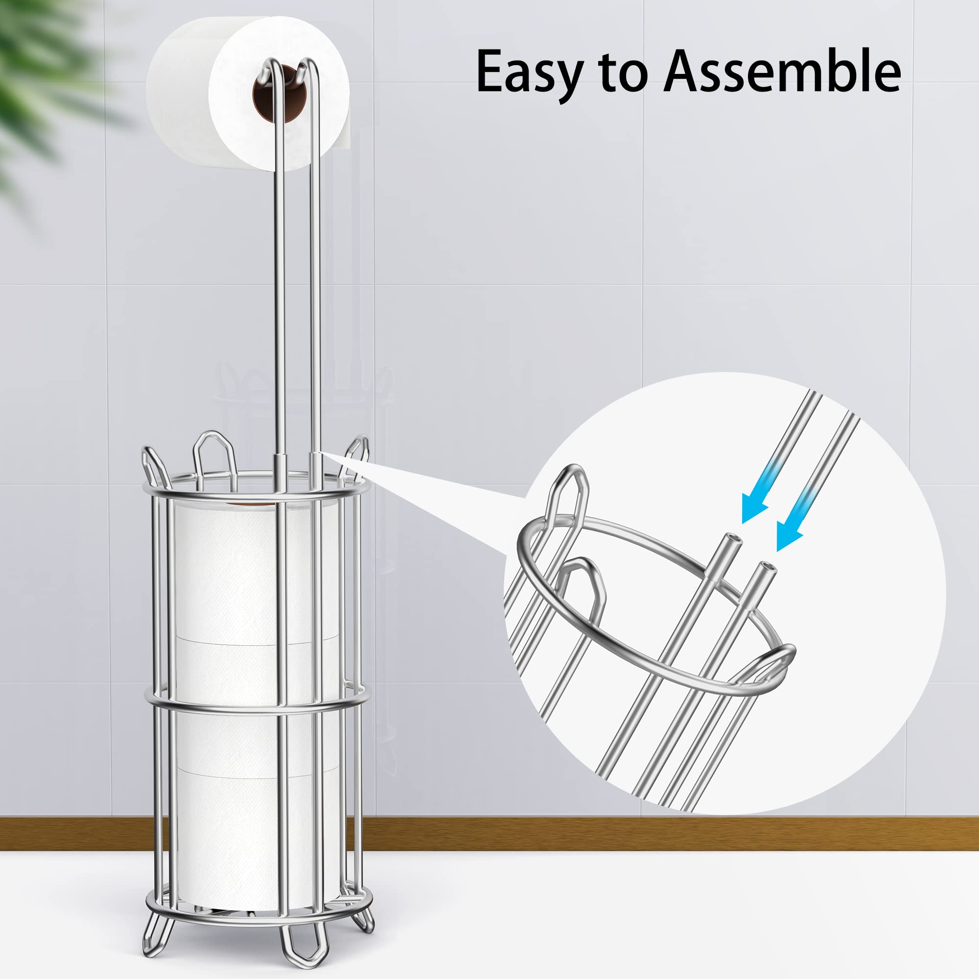 Meangood stable base with four feet protects floors and prevents tipping