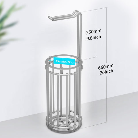 Meangood storage tower houses up to four spare rolls for convenience.