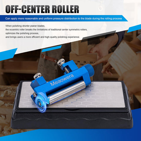 Meaowera chisel sharpening kit full-metal-body offers durable rustproof construction.
