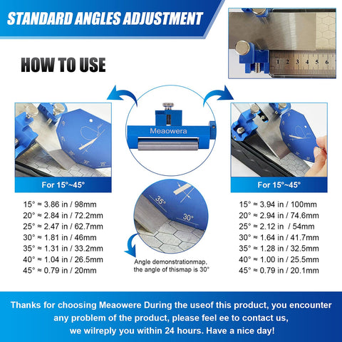 Meaowera chisel sharpening kit universal-fit handles blades 5–66 mm wide.