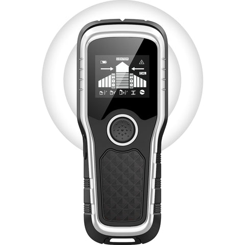 Meapro stud finder wall scanner front display shows precise center and edges for quick mounting.