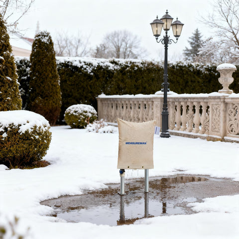 MEASUREMAN all-weather protection shields backflow components from rain, UV, and sun