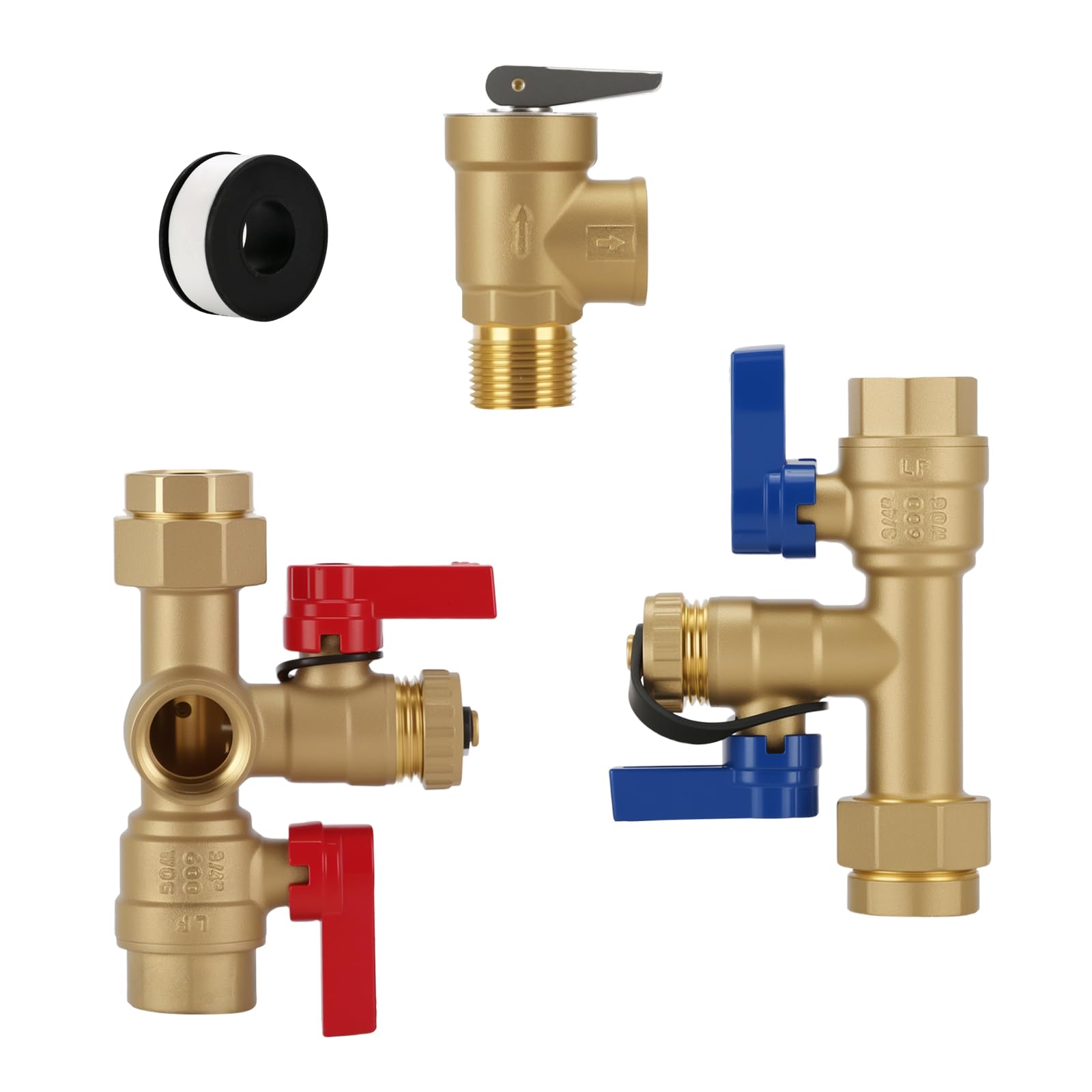 MEASUREMAN tankless valve kit side view, compact and easy to install for many heaters