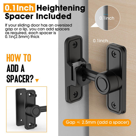 MeBantoo 2.5mm aluminium spacer for precise door alignment