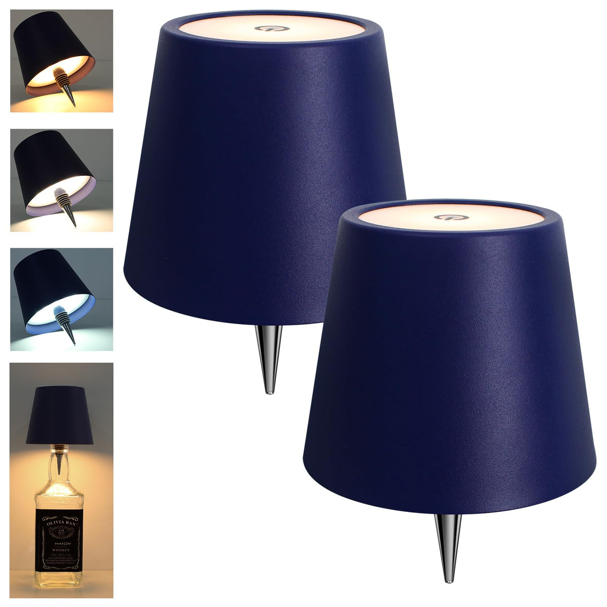 Mebaraul 3600mAh bottle lamp with USB power provides long-lasting ambiance.