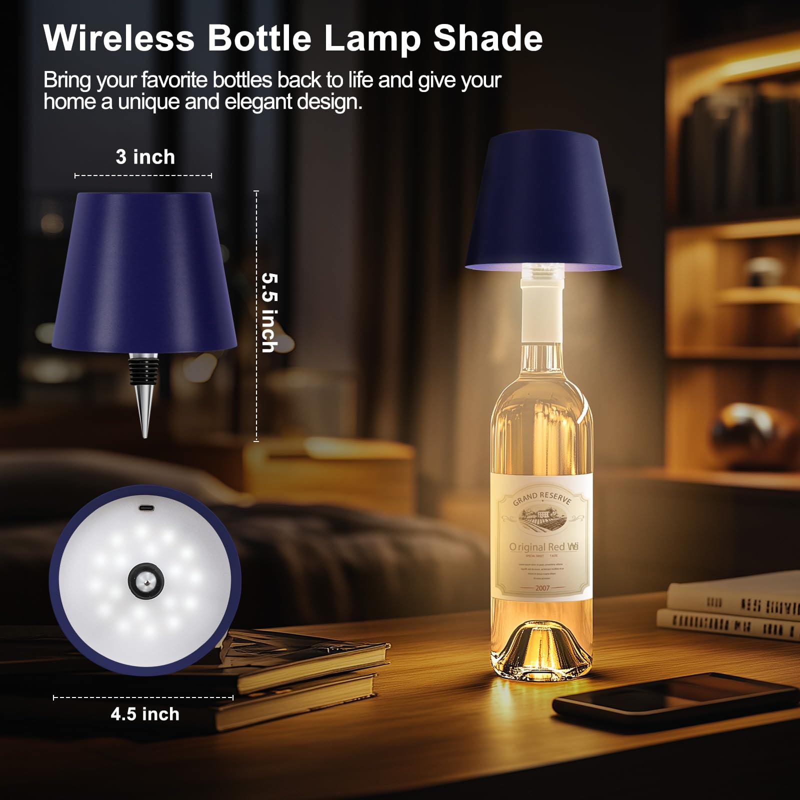 Mebaraul liquor bottle lamp is gift-ready for homes, restaurants, and bars.
