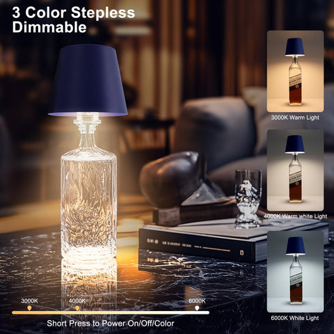 Mebaraul wireless bottle lamp features IP54 for indoor and outdoor use.