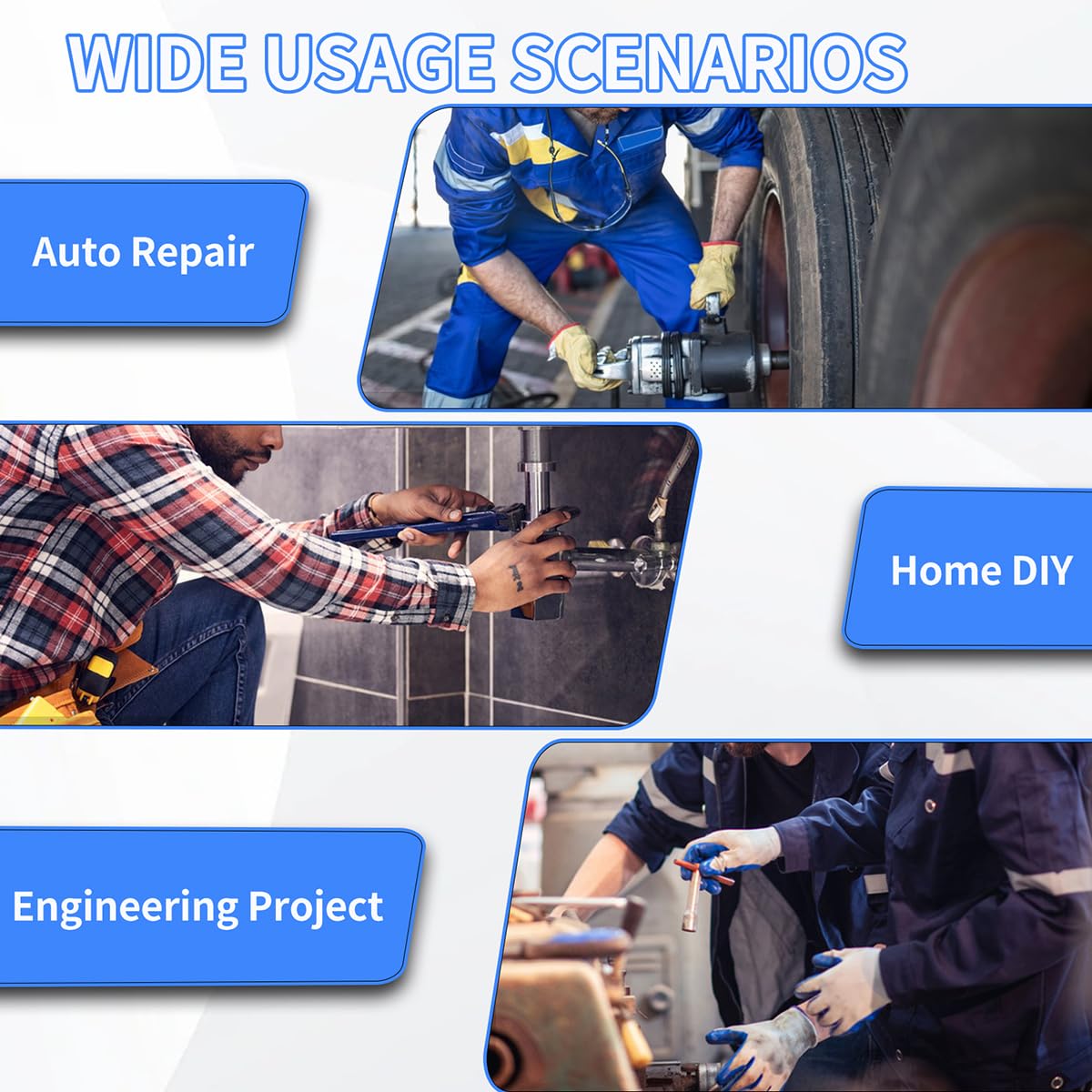 Meccion laser-etched size labels stay legible for quick ID