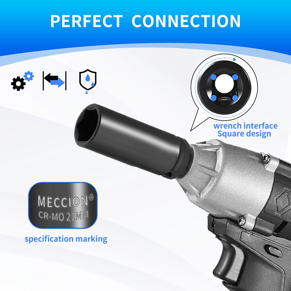 Meccion six-point opening supports secure fastener engagement