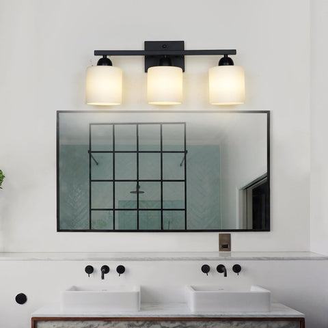 Mecgirn vanity light creates inviting ambience ideal for makeup and grooming.