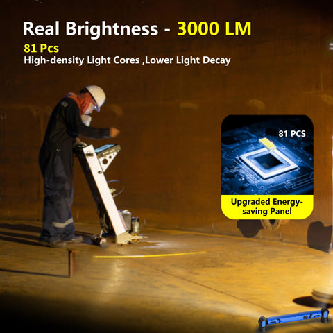 MechaniLite magnetic light bar with 360° main light for versatile mounting