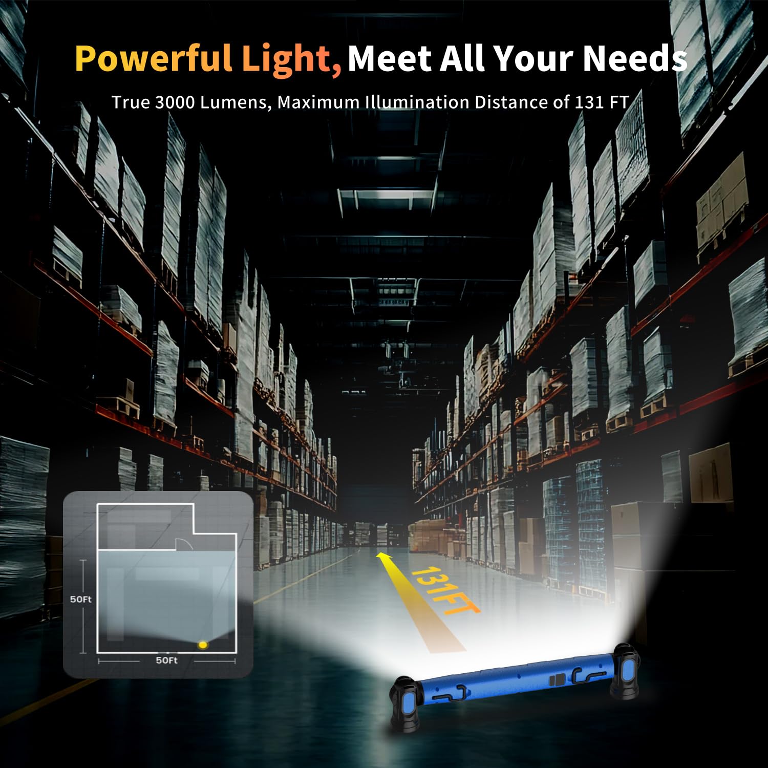 MechaniLite USB-C fast charging keeps the hood light powered on site