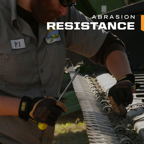 Mechanix Wear Fastfit Leather Gloves Durahide palm offers high abrasion and tear resistance.