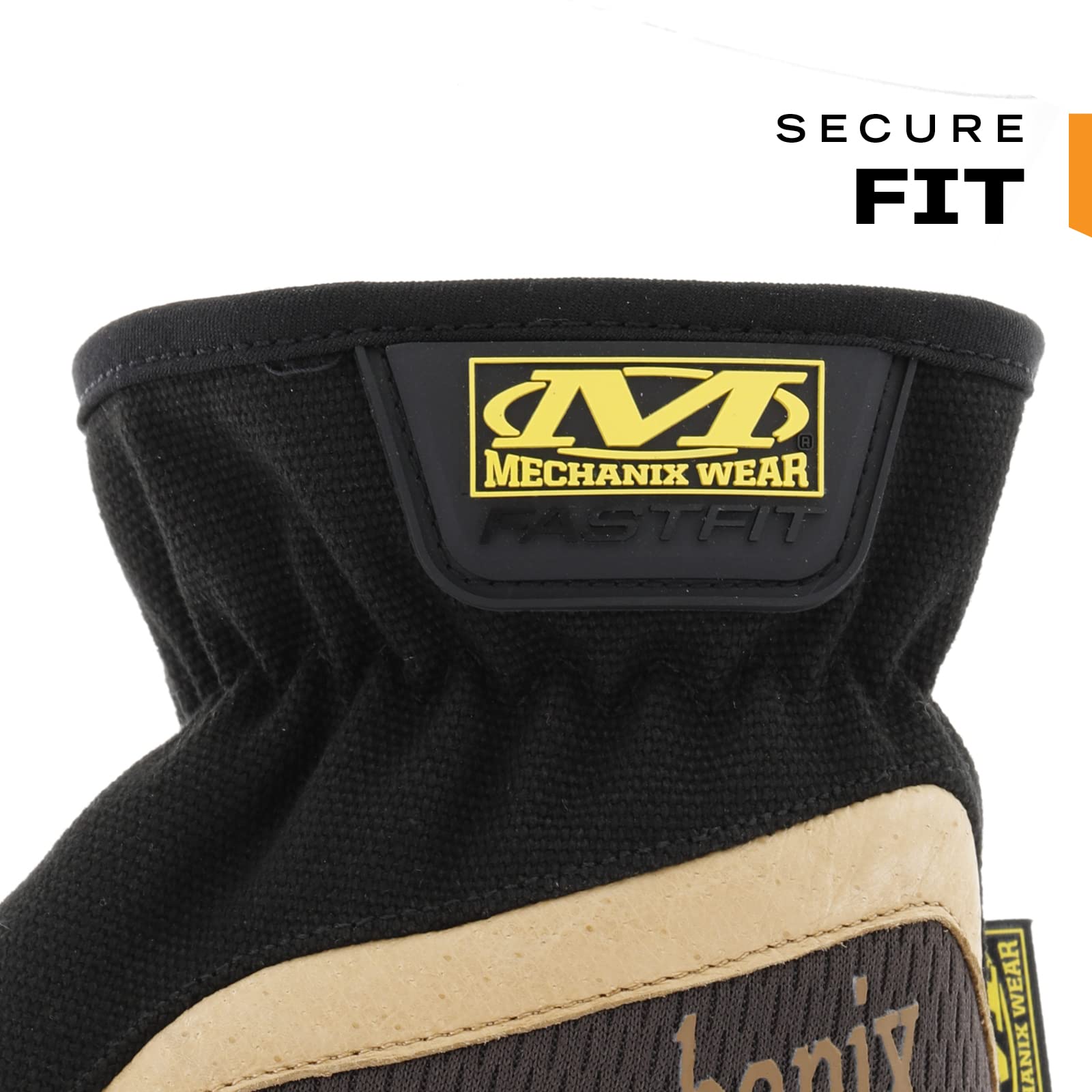Mechanix Wear Fastfit Leather Gloves two-piece palm reduces material bunching for precise dexterity.