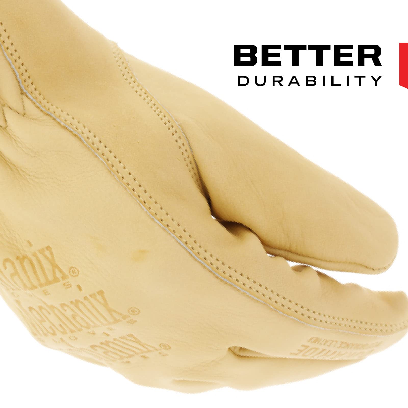 Mechanix Wear Leather Cow Driver Gloves keystone thumb improves comfort for precise movements.