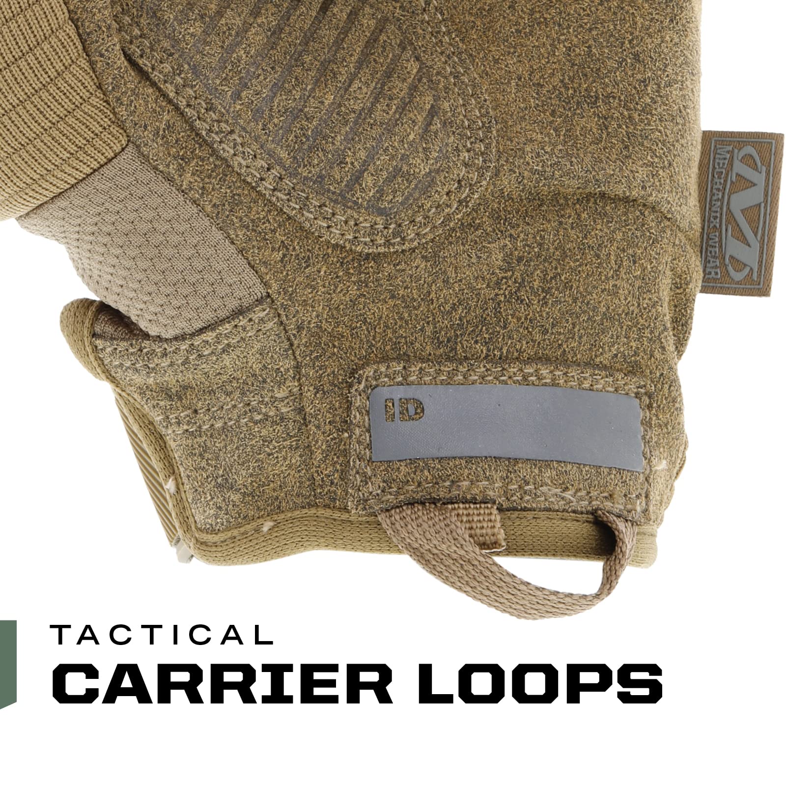 Mechanix Wear M-Pact 3 nylon carrier loops streamline tool storage.