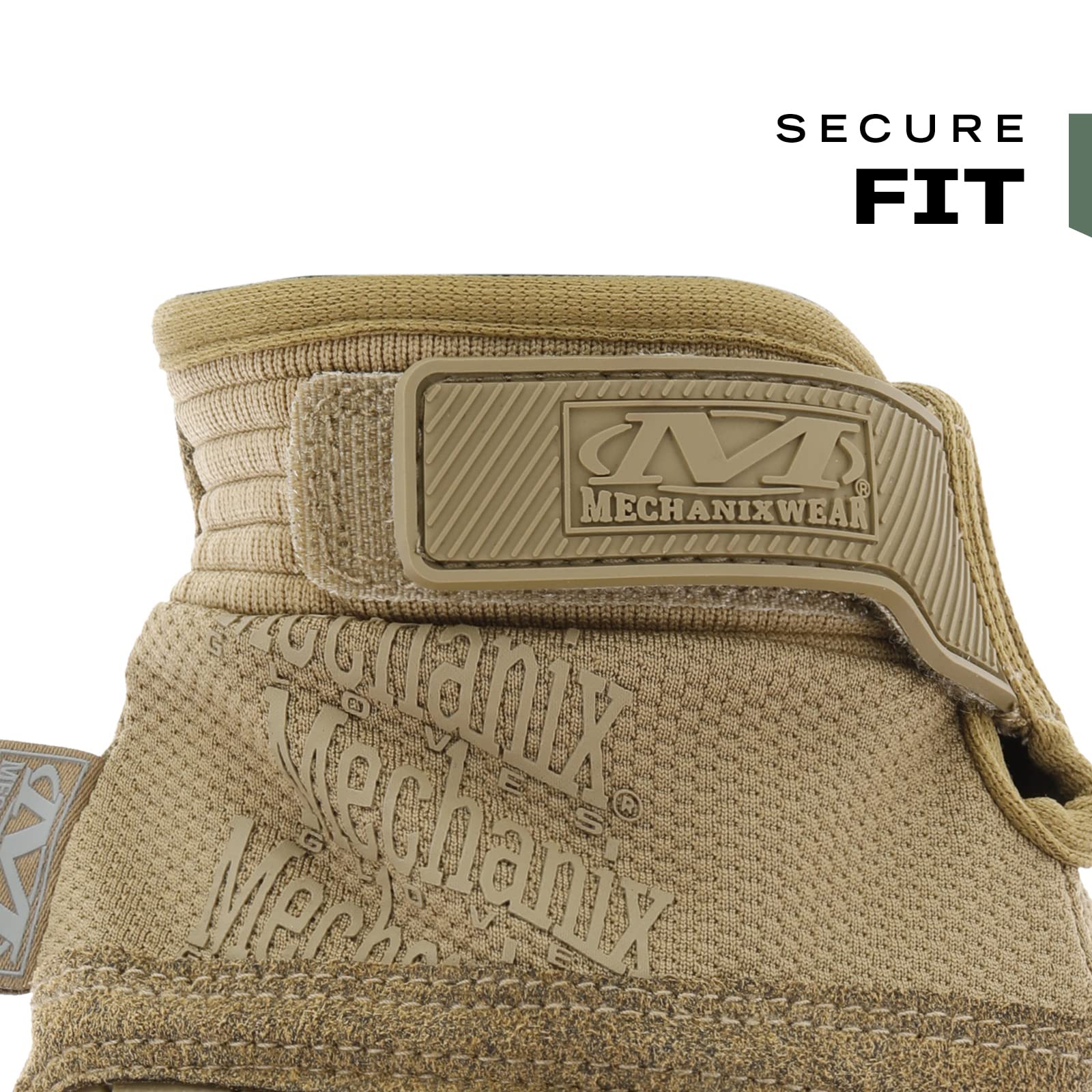 Mechanix Wear M-Pact 3 synthetic leather palms resist wear for extended use.