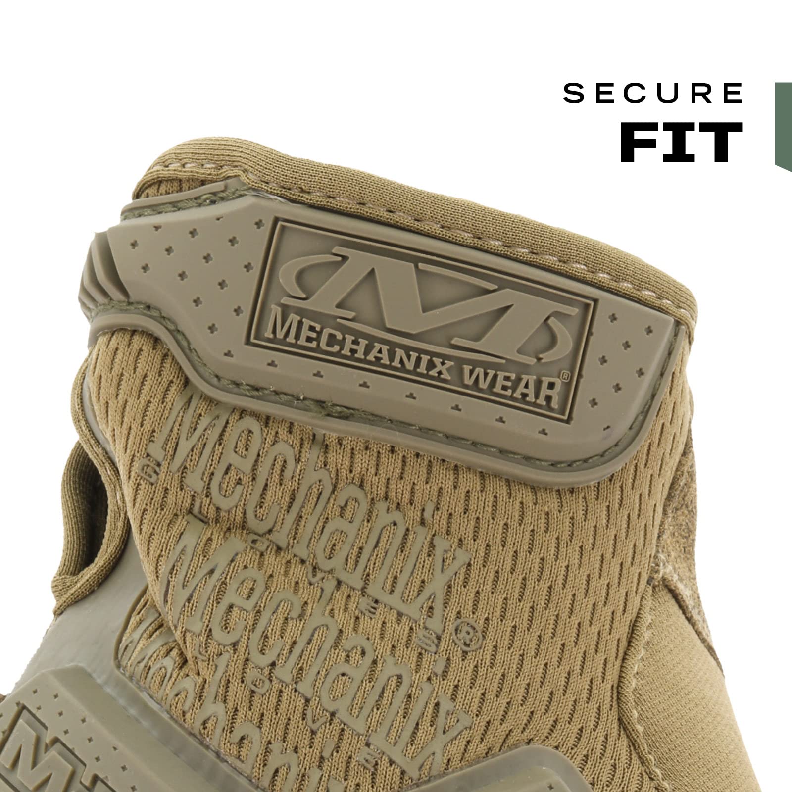 Embossed fingertip pattern enhances grip and tactile feedback.
