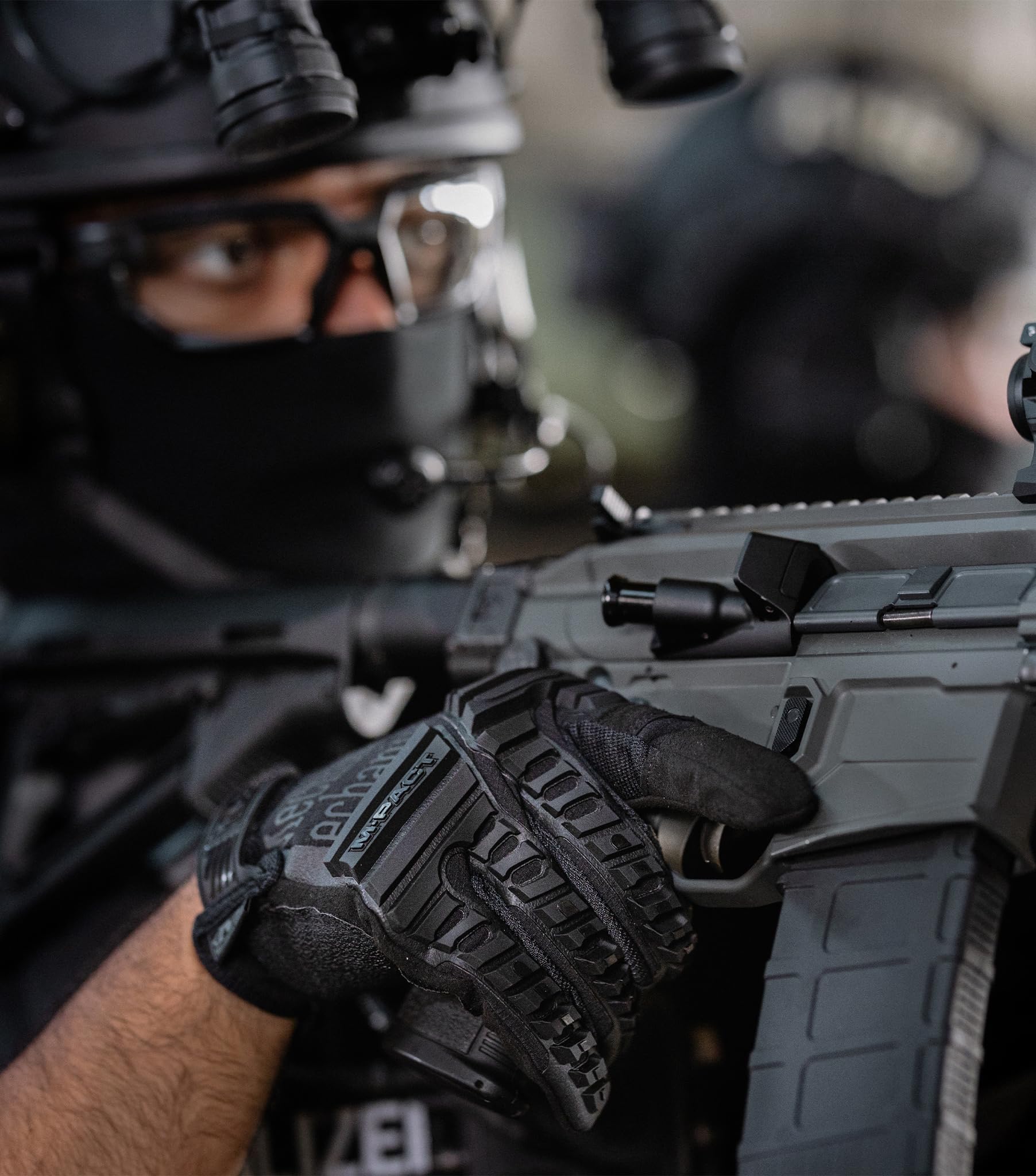 Mechanix Wear M-Pact Covert gloves feature D3O palm padding for impact absorption.