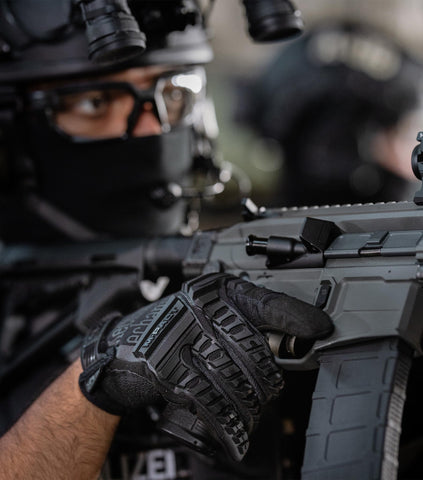 Mechanix Wear M-Pact Covert gloves feature D3O palm padding for impact absorption.