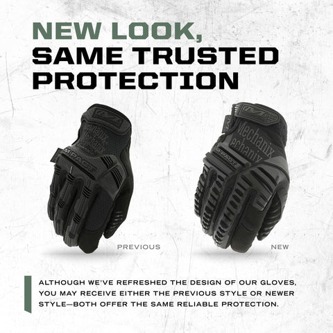 Mechanix Wear M-Pact Covert gloves with embossed fingertip pattern for grip.