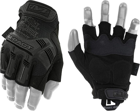 Mechanix Wear M-Pact fingerless gloves: knuckle-TPR protection for rugged tasks.
