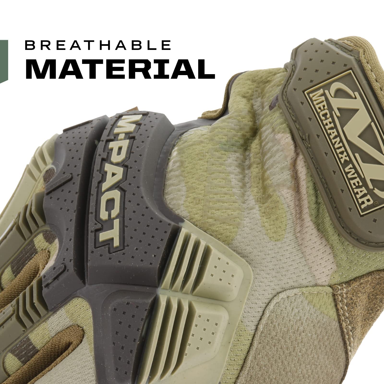 TPR wrist closure keeps M-Pact gloves secure and debris out on tough jobs.