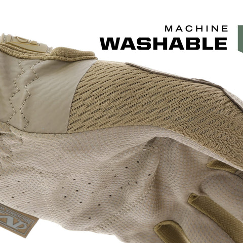 Mechanix Wear machine-washable glove with nylon carrier loops.
