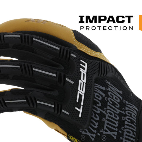 Mechanix Wear Material4X M-Pact Armortex reinforcement boosts abrasion resistance.