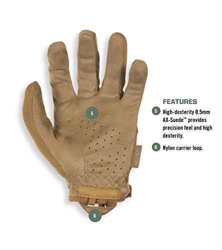 Mechanix Wear medium brown glove suited for field tasks.