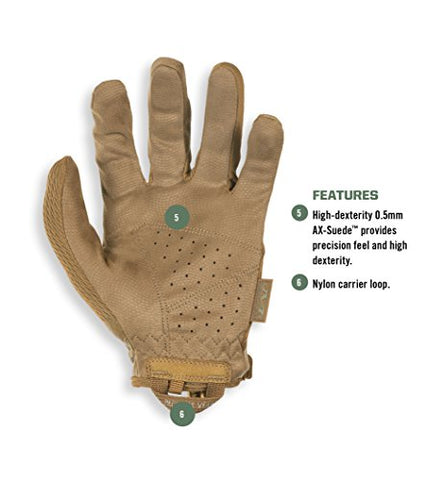 Mechanix Wear medium brown glove suited for field tasks.