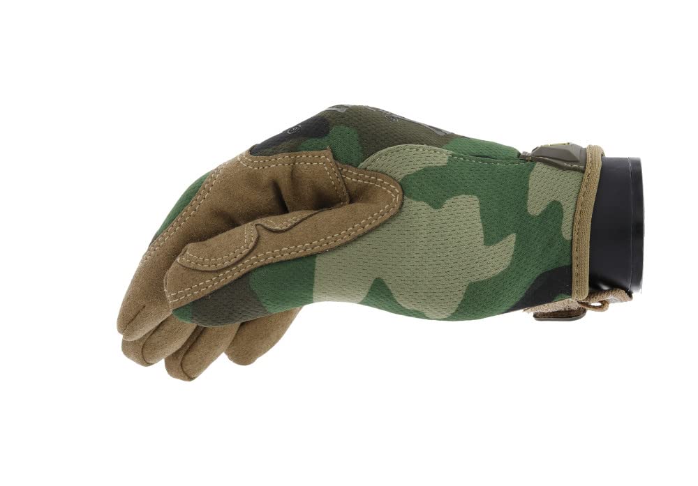 Mechanix Wear Woodland camo glove field-use for rugged outdoor tasks.