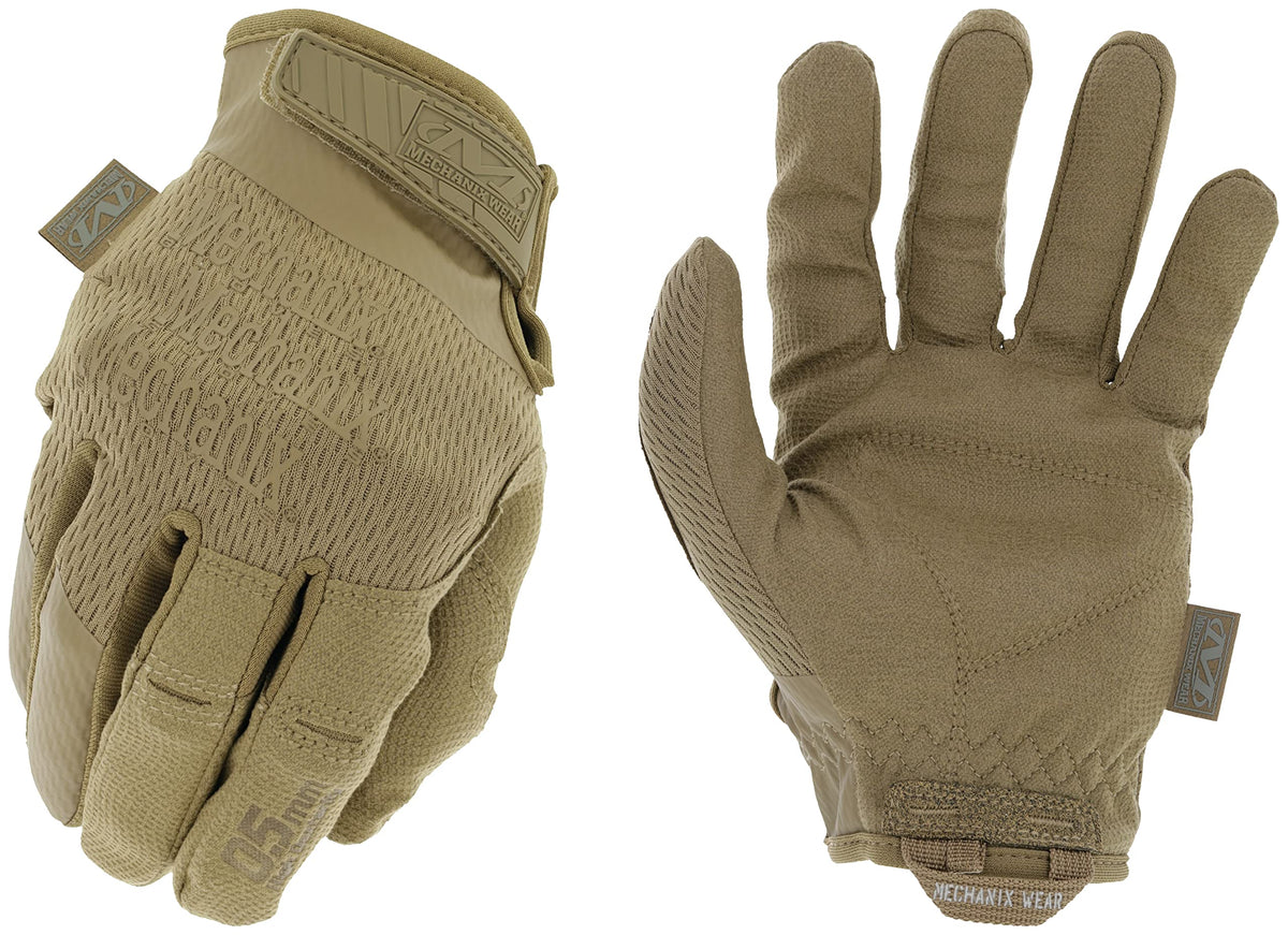 Mechanix Wear Tactical Specialty 0.5mm palm provides tactile control for precision tasks.