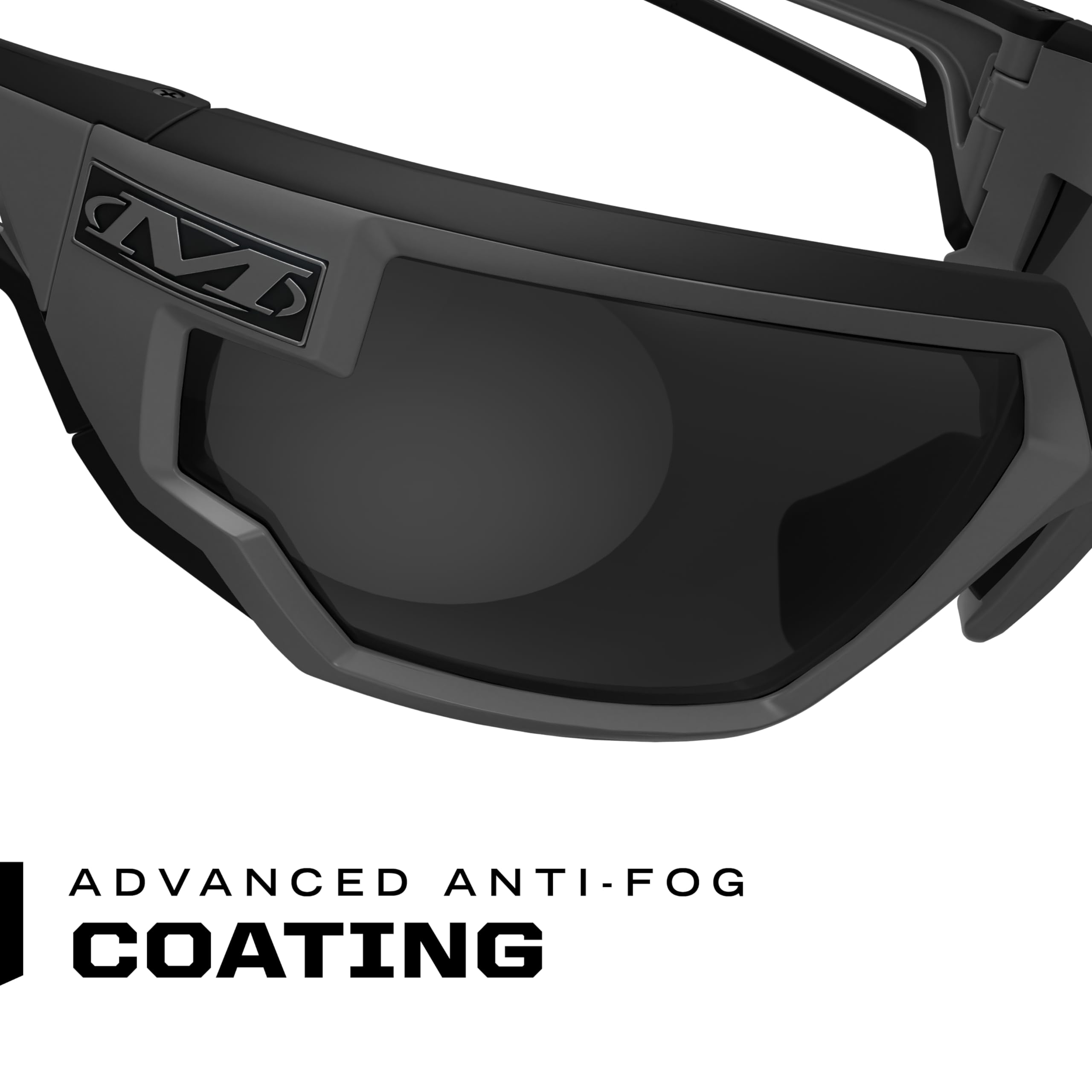 Mechanix Wear Vision Type-X wraparound design provides unobstructed peripheral view.