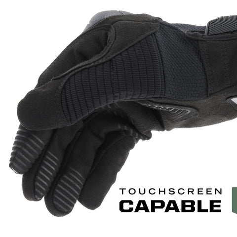 Mechanix Wear M-Pact 3 gloves featuring touchscreen capability for devices on-site.