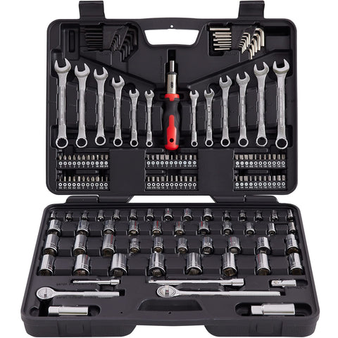 MECHMAX 161-piece set overview showing organized tools in a case