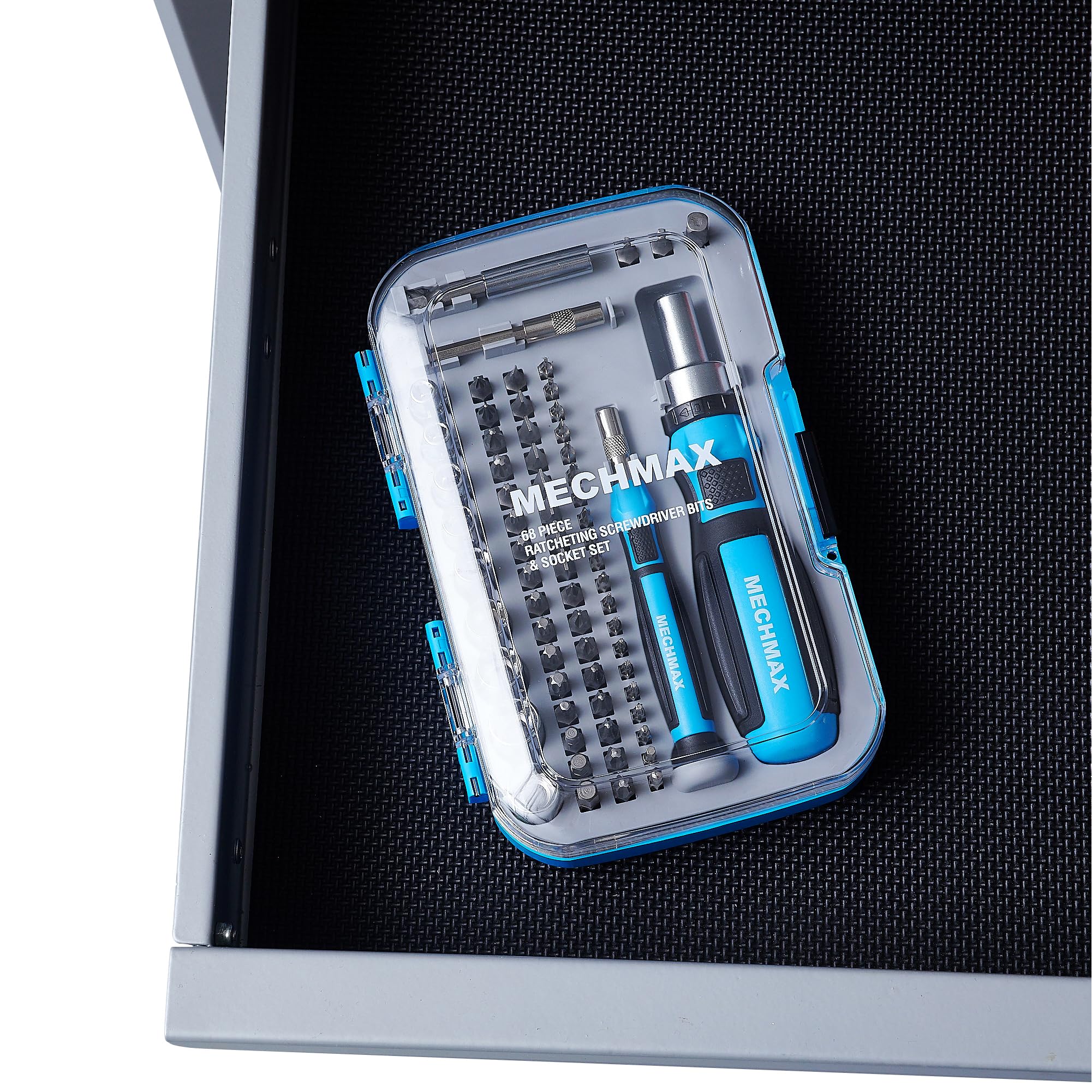 MECHMAX compact, stackable case fits neatly in drawers and car trunks