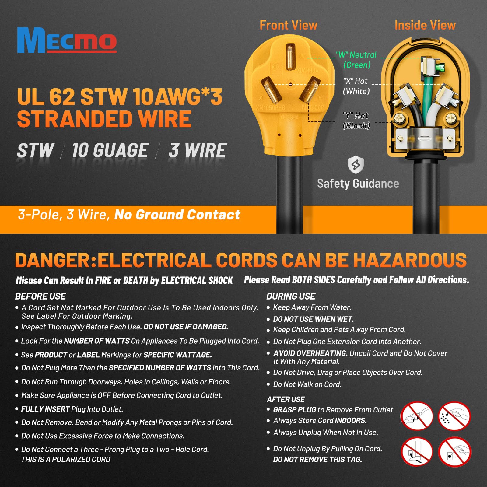 MECMO ETL listed label indicating tested safety and compliance.