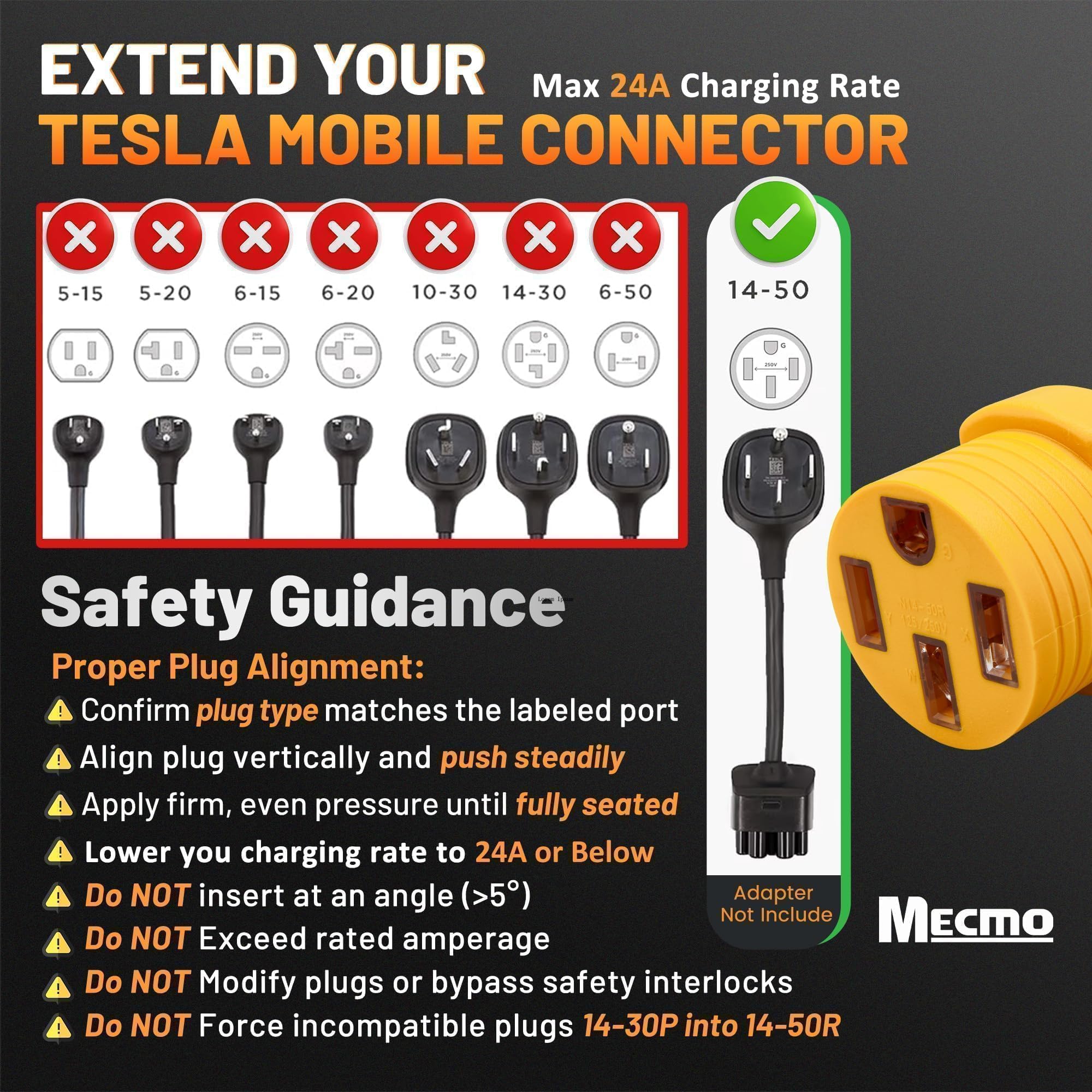 MECMO Level 2 adapter includes safety guidance and usage notes.