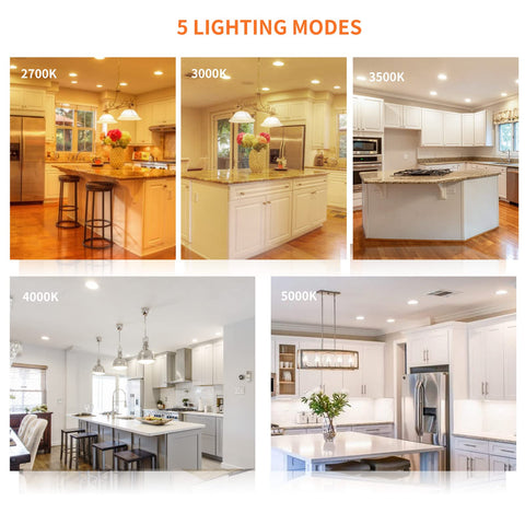 Meconard energy-saving 6-inch recessed light with optional dimming capability.