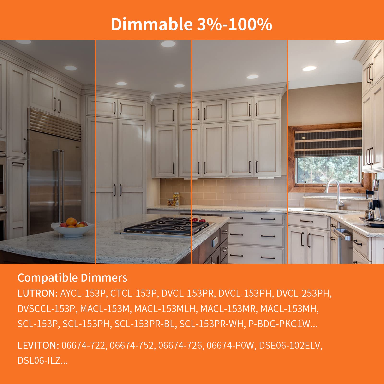 Meconard IC-rated recessed light installation in ceilings with insulation.
