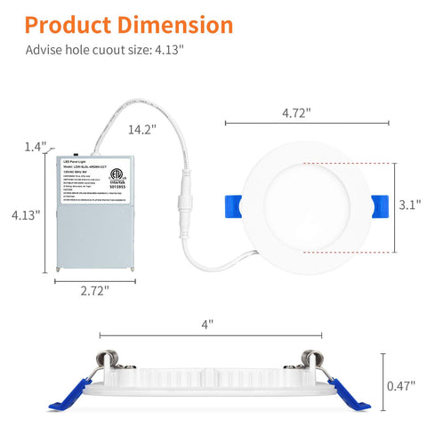 Meconard selectable color temperature switch for mood lighting
