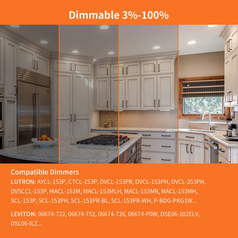 Meconard IC-rated dimmable downlight safe for insulated ceilings.