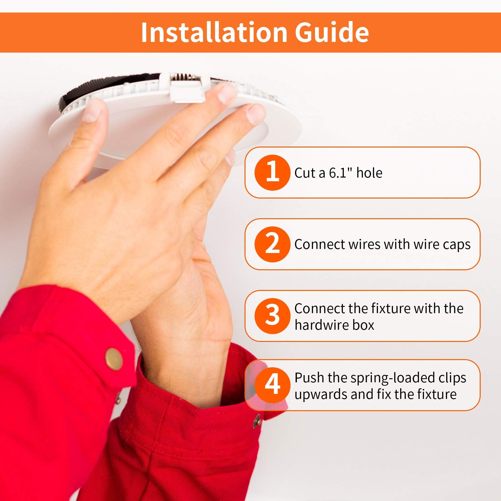 Meconard IC-rated ETL-listed downlight is safe near insulation.