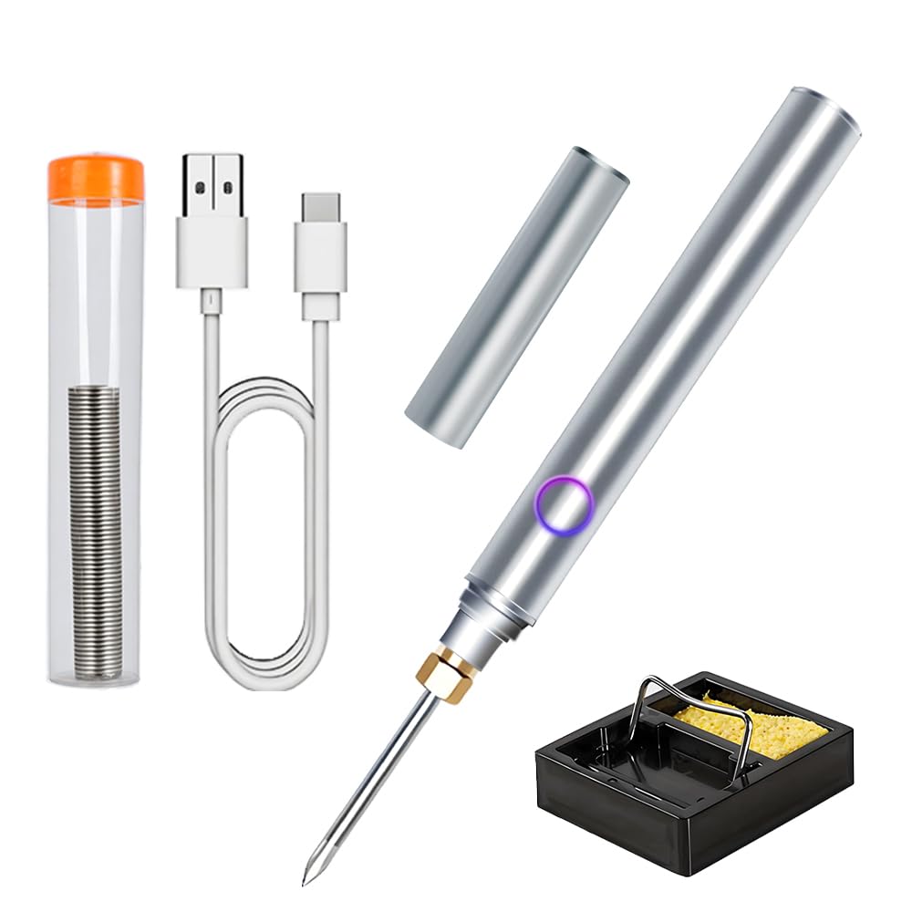 MecRecare cordless soldering iron with battery status for quick checks during field repairs