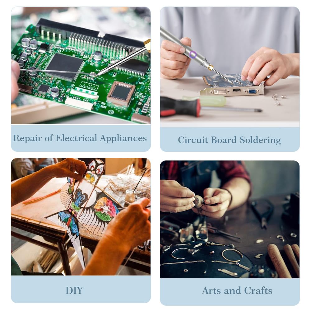 MecRecare cordless soldering iron in-hand design ideal for tight-spaced repairs