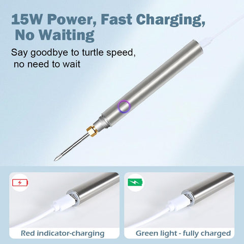 MecRecare cordless soldering iron safety sleep mode reduces wear while you work