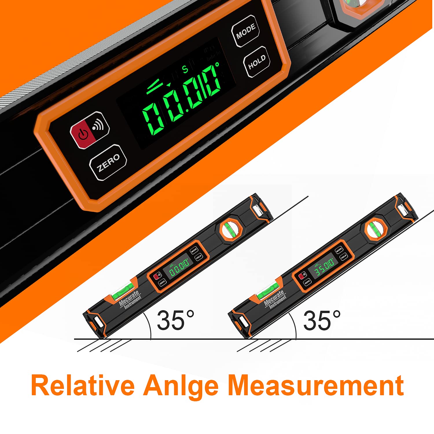 Mecurate automatic backlight improves visibility in dim spaces