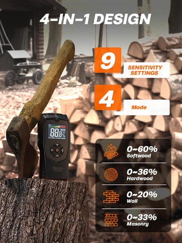 Mecurate Moisture Meter softwood mode delivering nuanced calibration.
